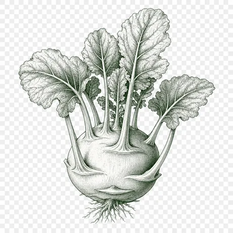 Kohlrabi illustration